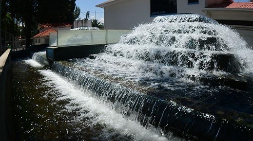La planta de tratamiento de agua de Semapa, al norte de la ciudad. | Carlos López